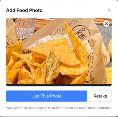 Food photo example used for a Macrosia nutrition estimate